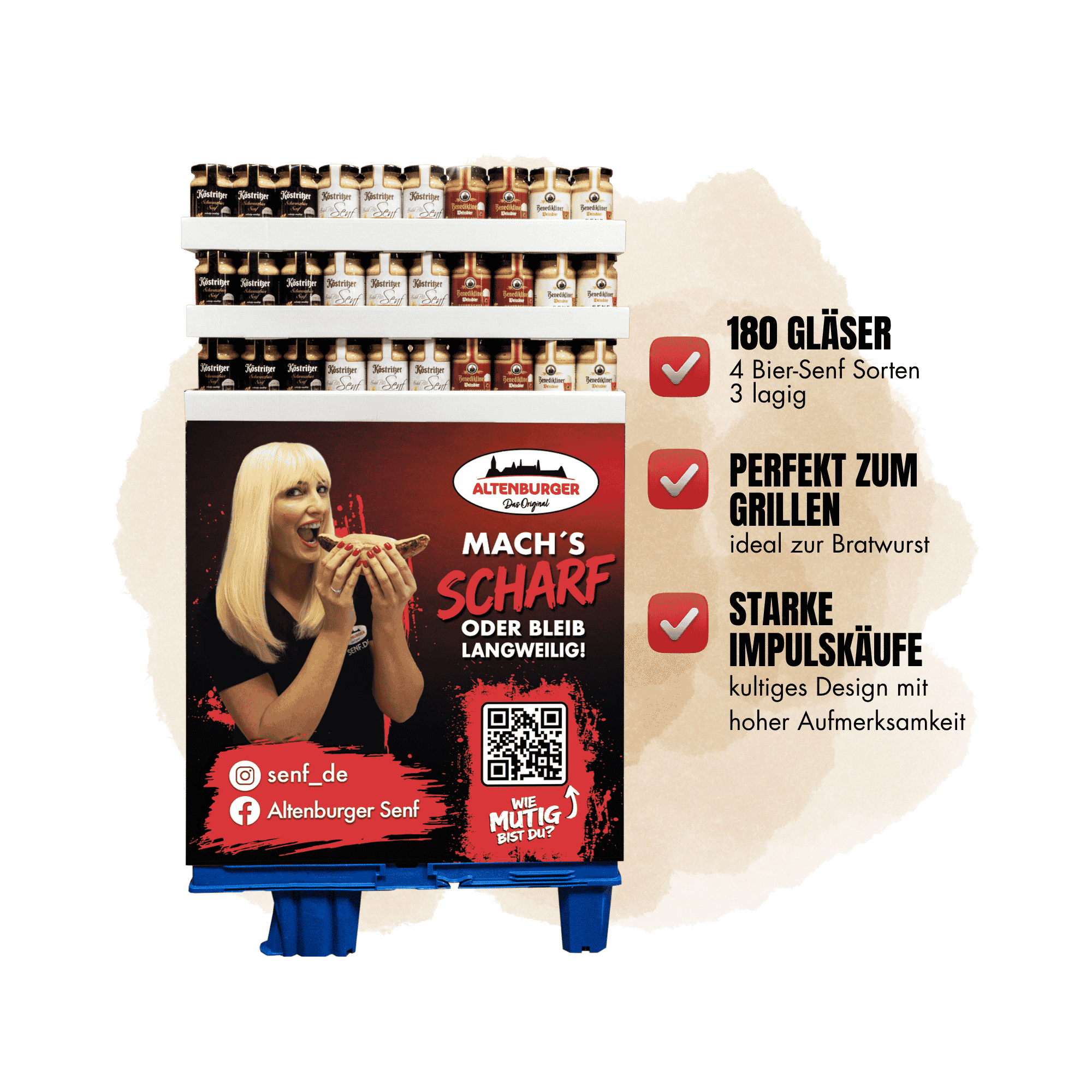 Display Senf "Bier Senfe"