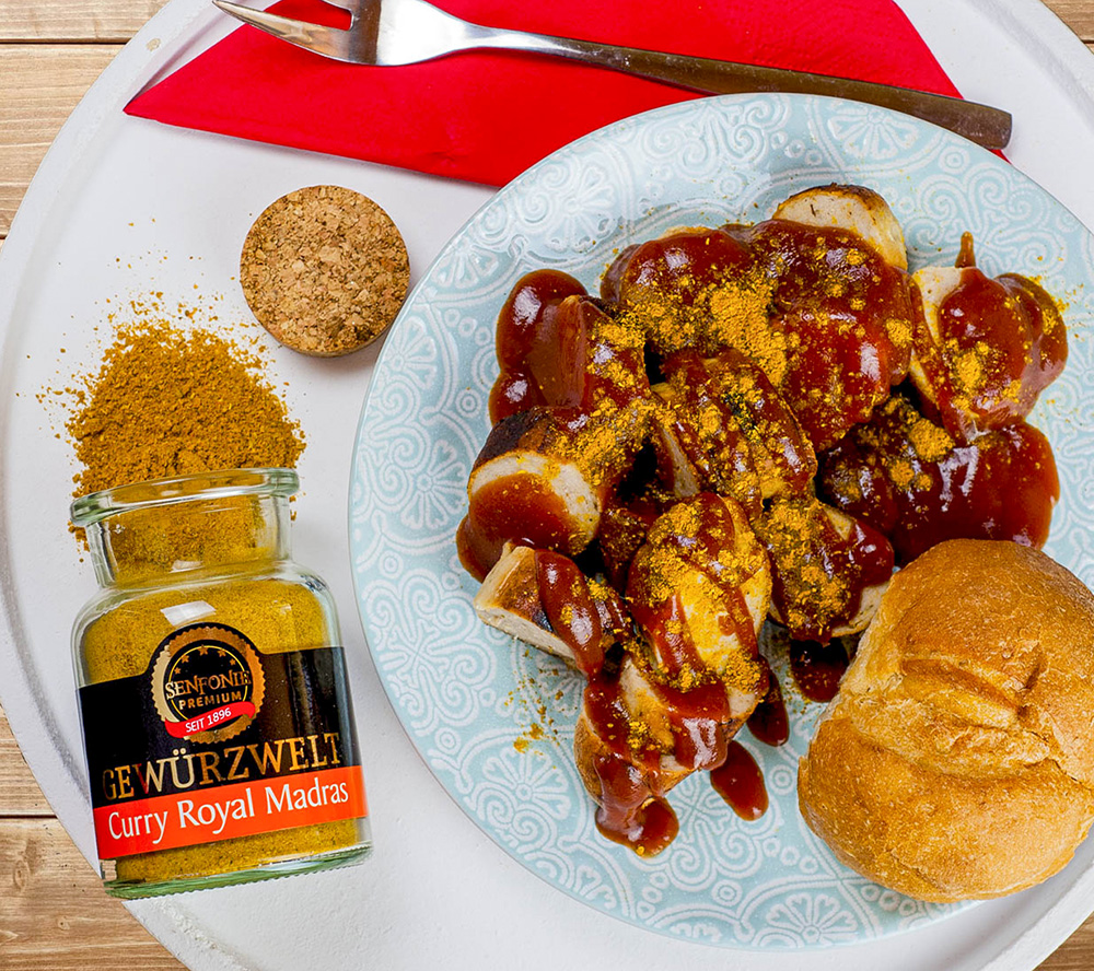 currywurst mit curry royal madras currywurst mit curry royal madras