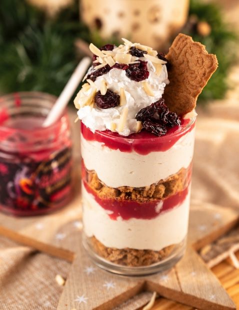 Glühwein-Cheesecake im Glas