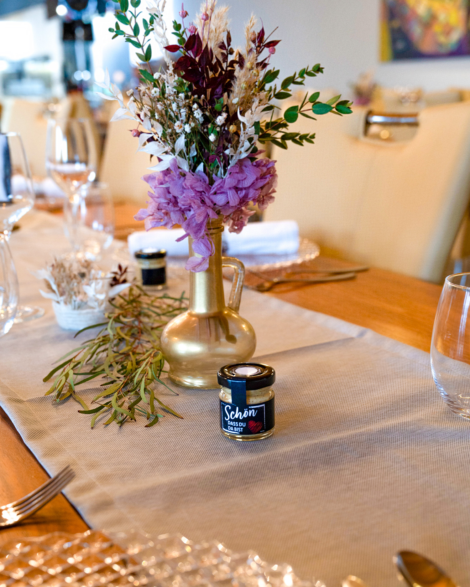 Mini Glas Schön, dass du da bist.