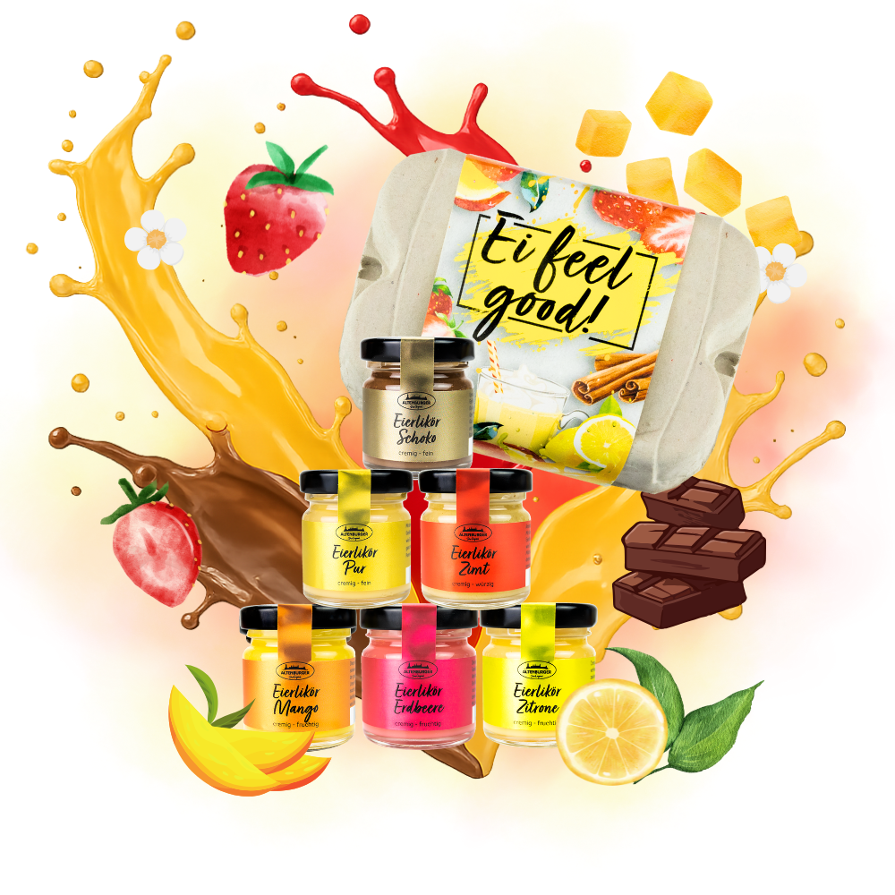 ei feel good geschenkset Eierlikör-Geschenkset "Ei feel good"