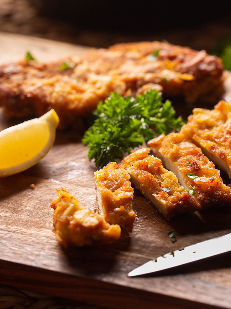 Kochevent Schnitzel à la Senfonie Kochevent Schnitzel à la Senfonie