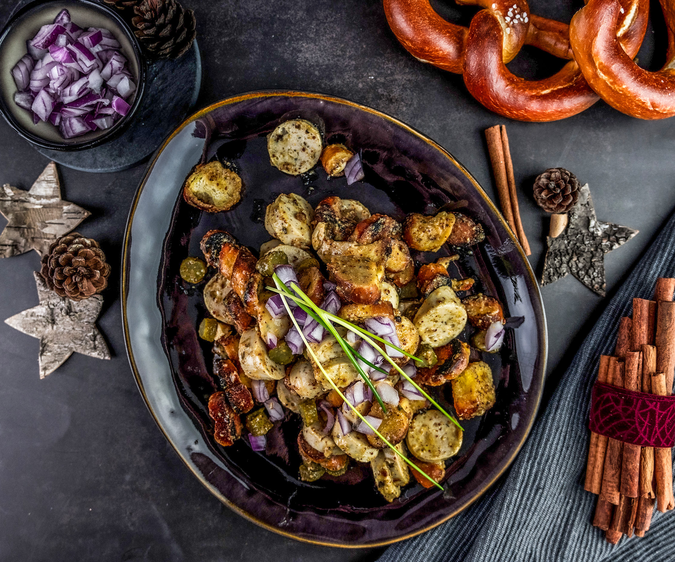 weißwurstsalat Weißwurstsalat mit Senf