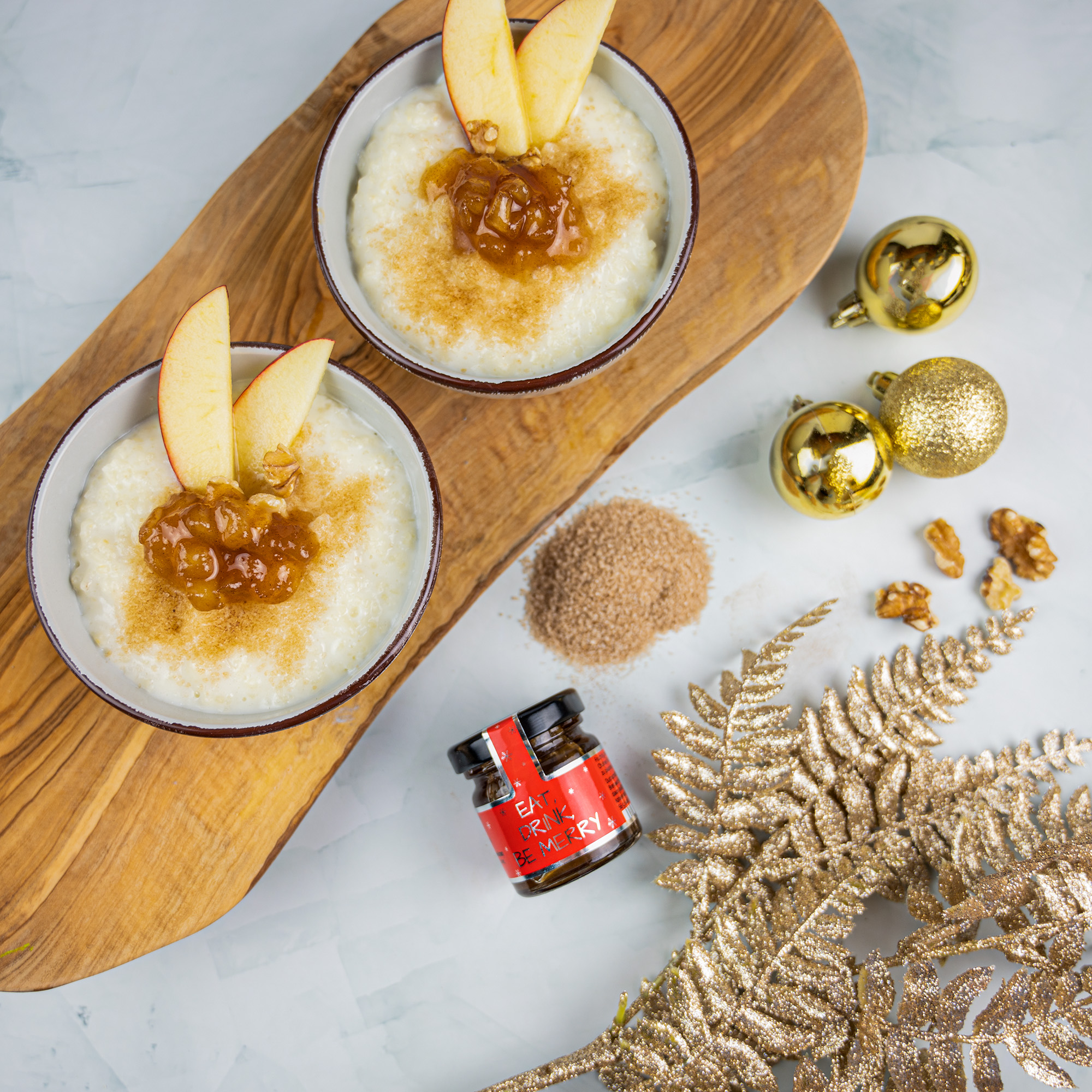 milchreis mit bratapfel chutney