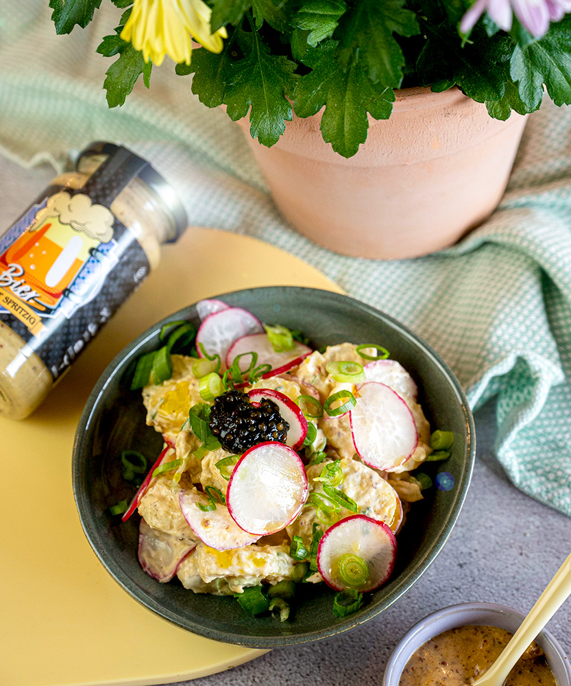Bier Senf als Dressing fuer Kartoffel Salat Bier Senf als Dressing fuer Kartoffel Salat