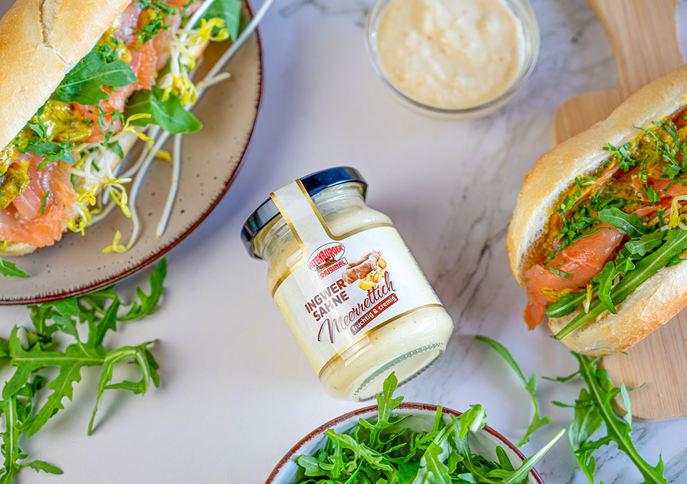 ingwer meerrettich zu lachssandwich ingwer meerrettich zu lachssandwich