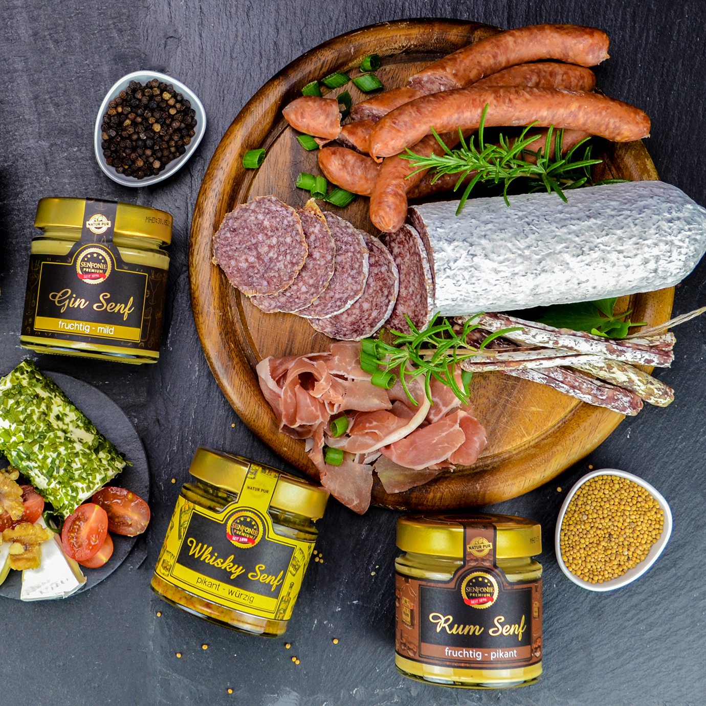 Unsere Sprirituosen Sorten schmecken herrlich zur Brotzeit.