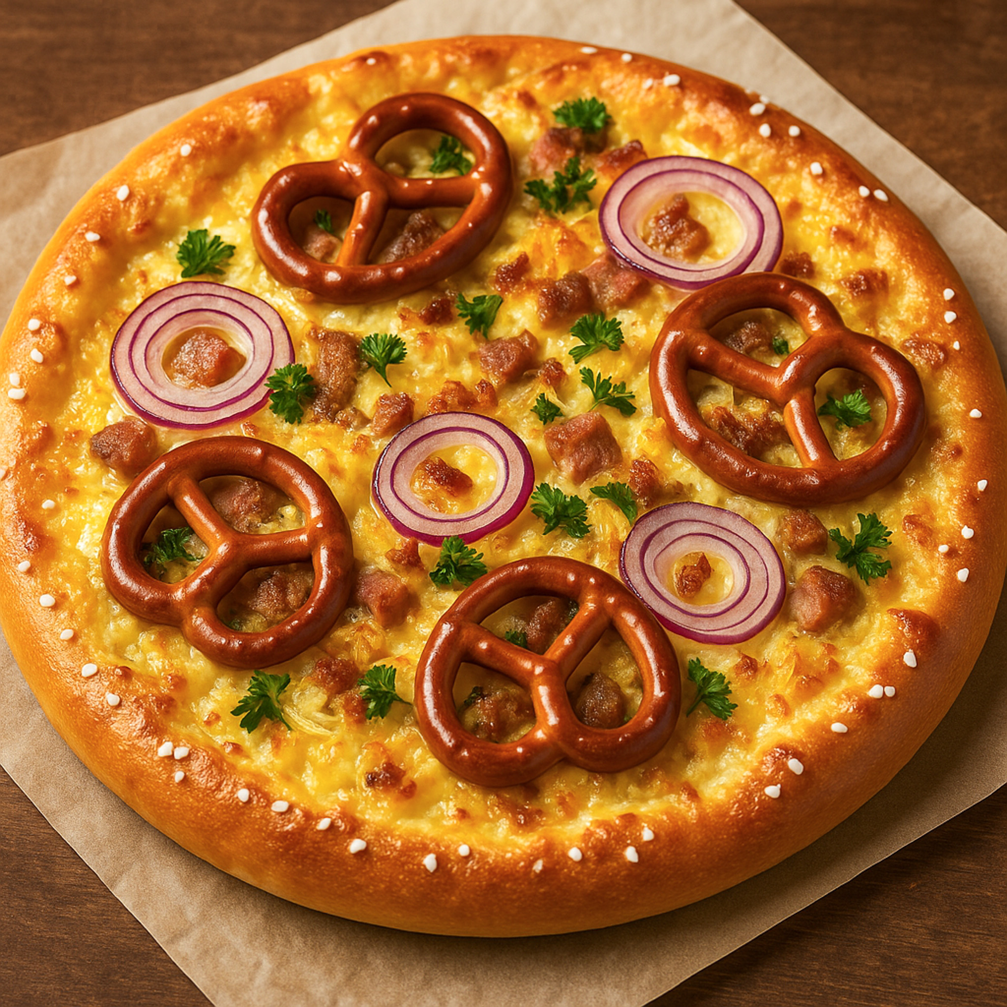 Oktoberfest Brezel Pizza 🎡