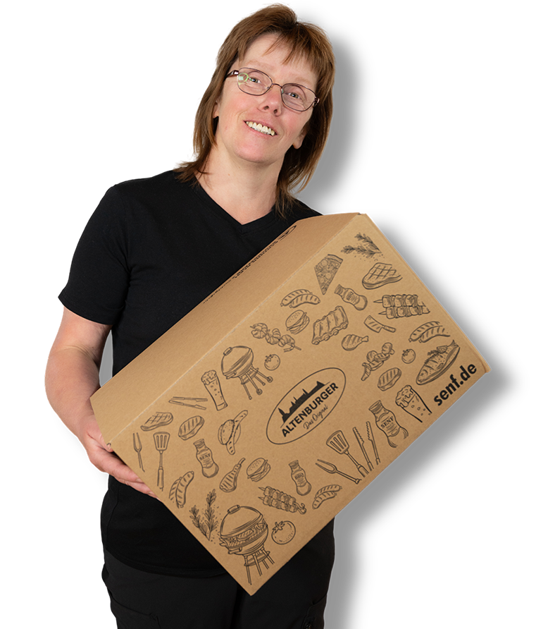 Person mitarbeiterin lager altenburger senf