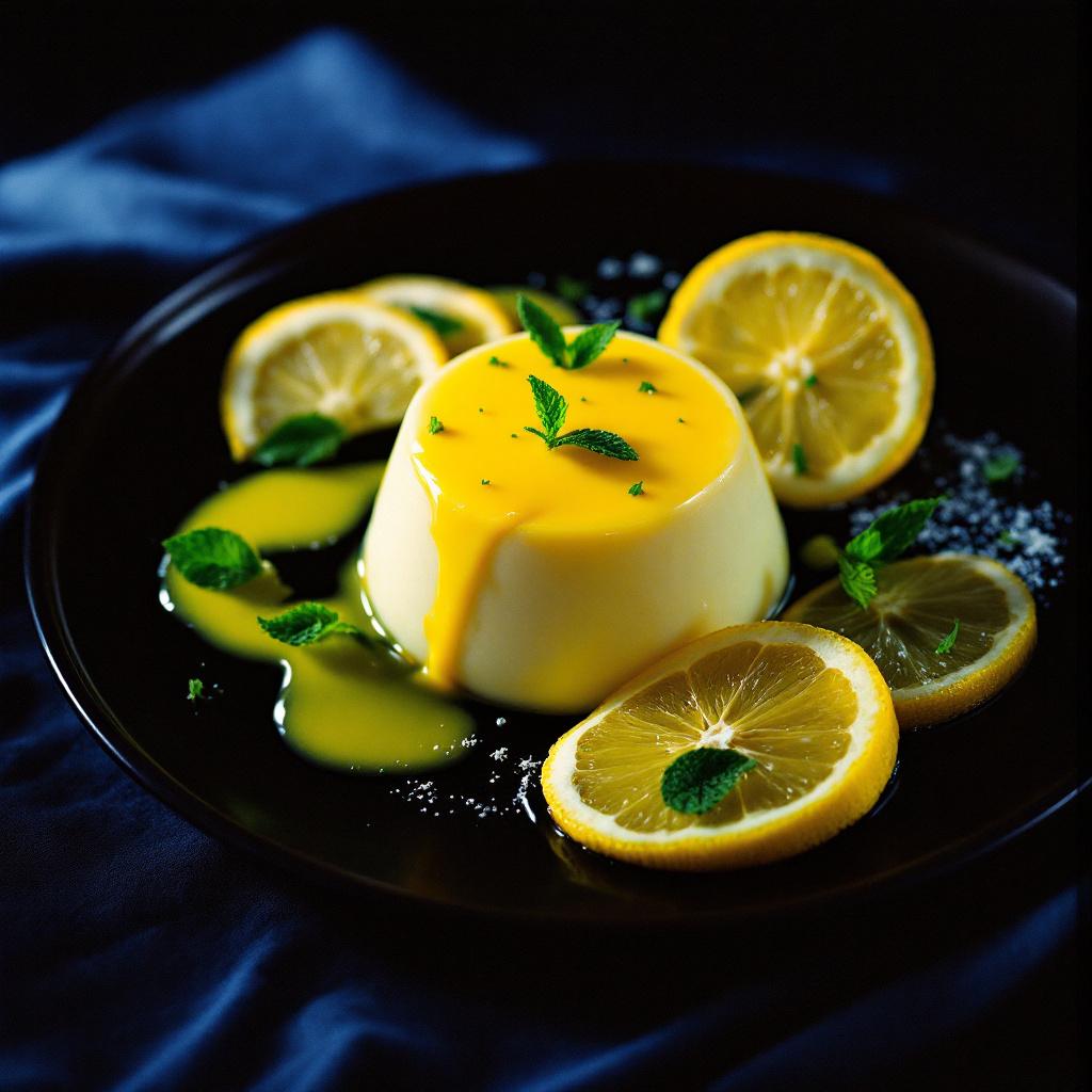 zitronenpudding mit zitronen eierlikör