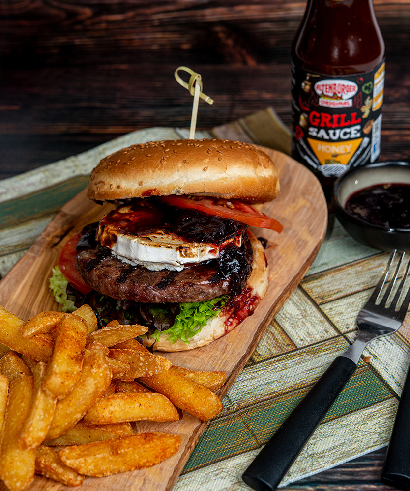 burger mit grillsauce burger mit grillsauce