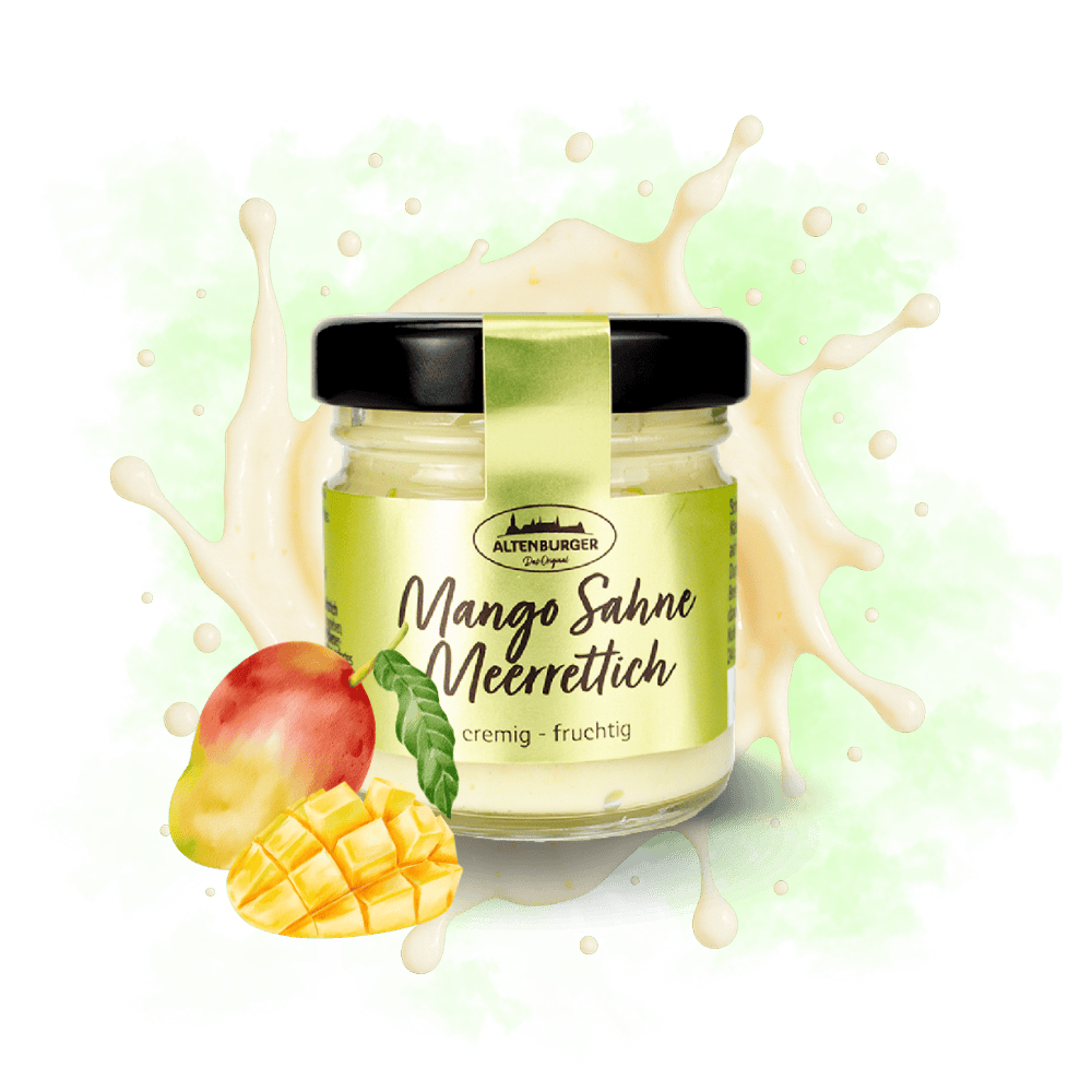 Mango Sahne Meerrettich Mini Glas