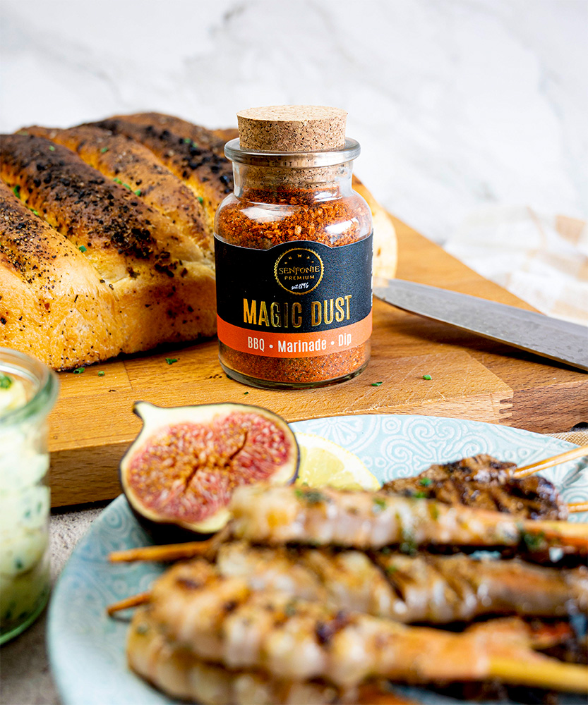 magic dust fleisch und fischspiess magic dust zu spiess