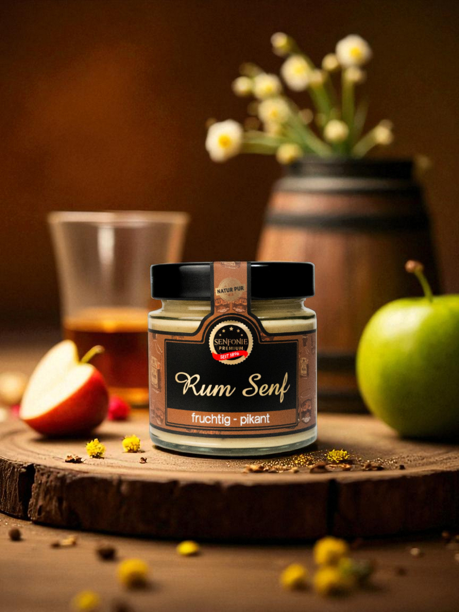 rum senf mit apfel