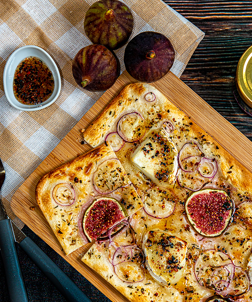 Flammkuchen mit Feige Flammkuchen mit Feige
