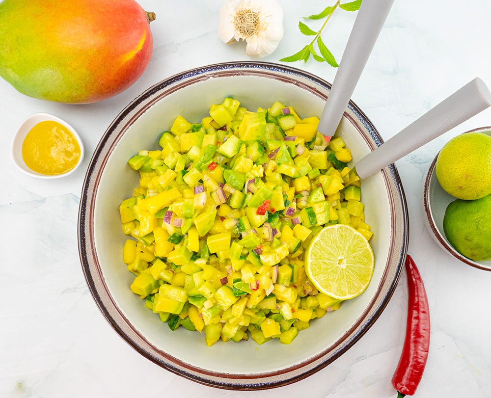 mango salsa Mango Salsa mit Mango Balsamico Senf