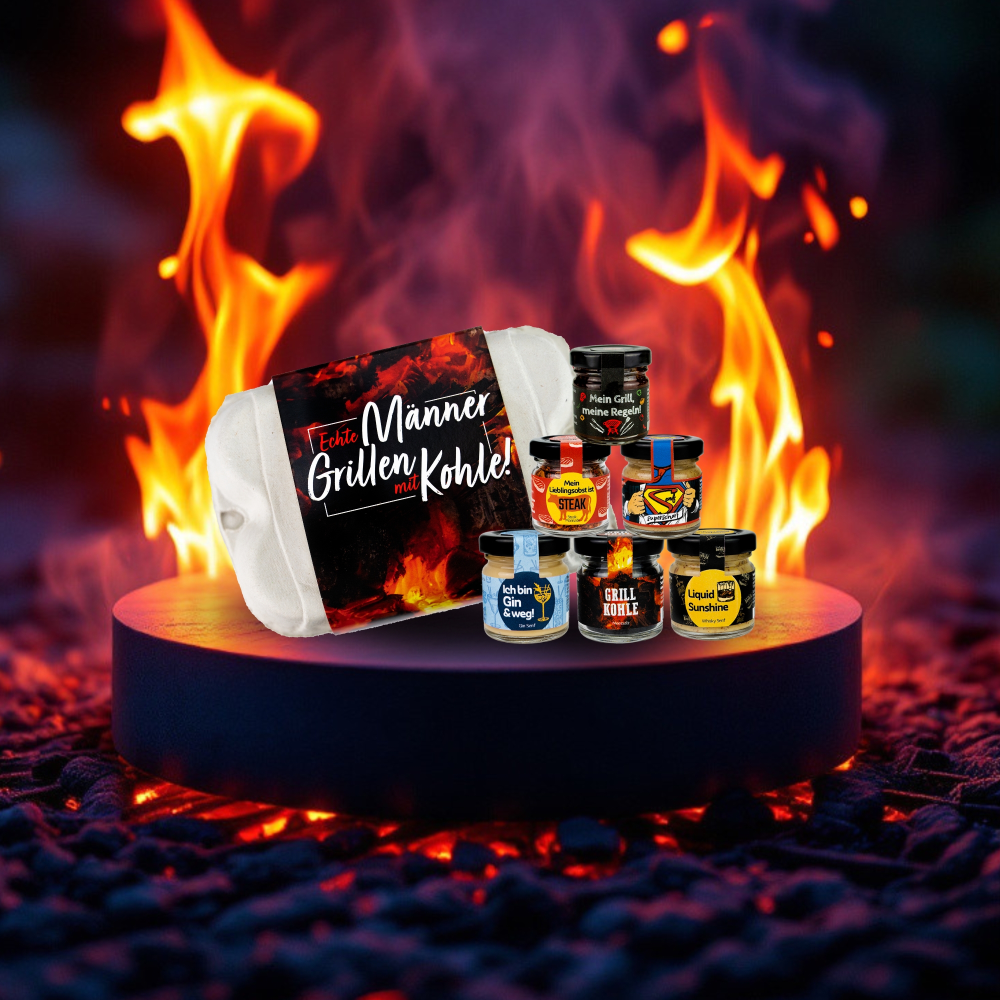echte männer grillen mit kohle geschenkset echte männer grillen mit kohle geschenkset