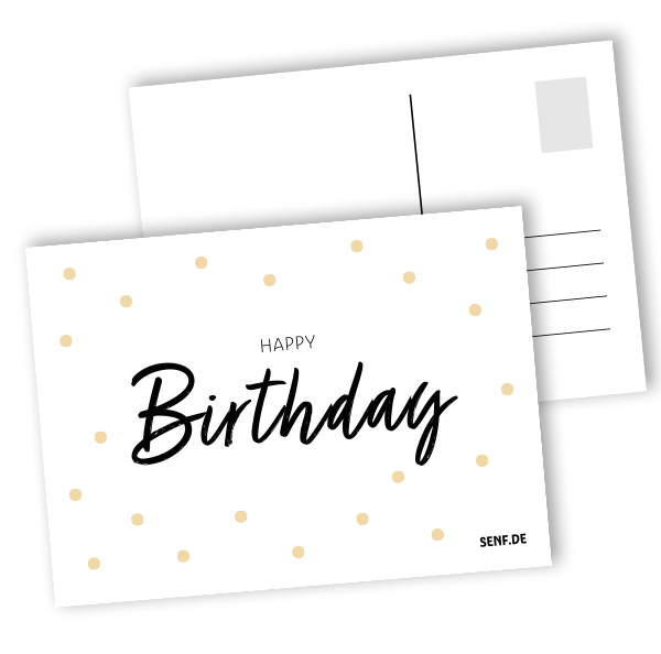 Grußkarte Happy Birthday