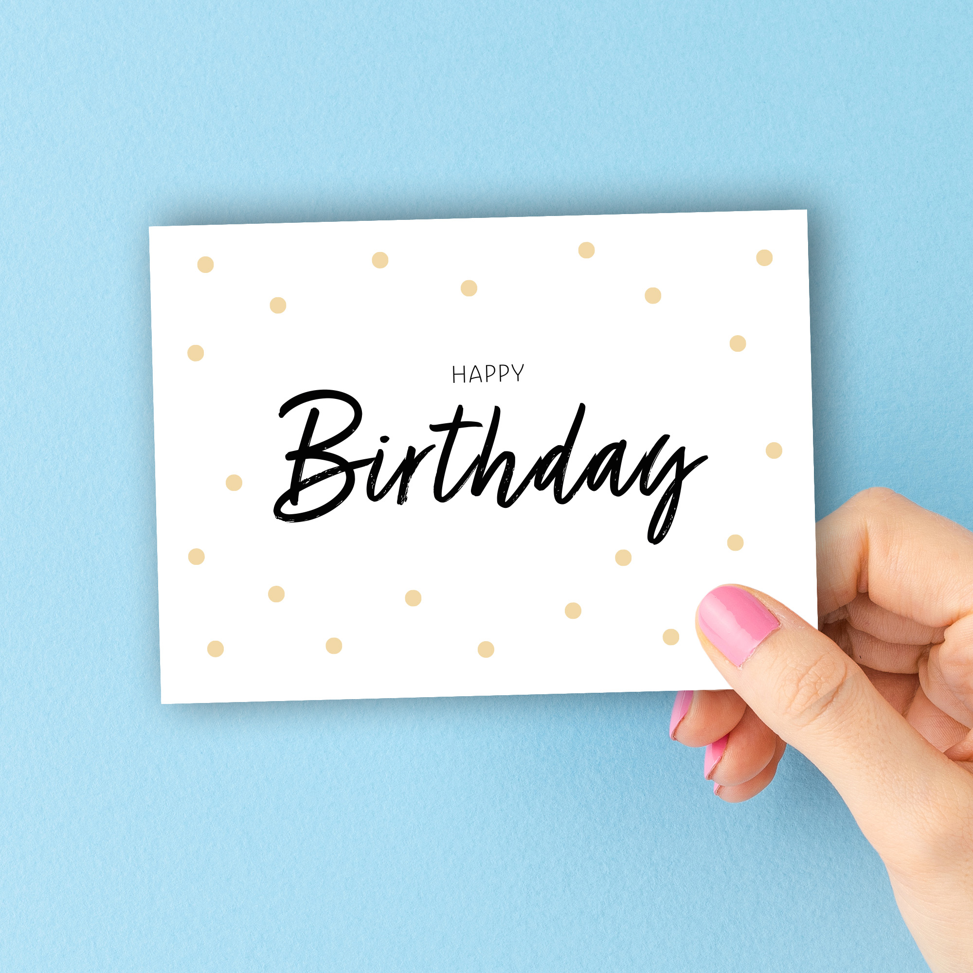 Happy Birthday Postkarte