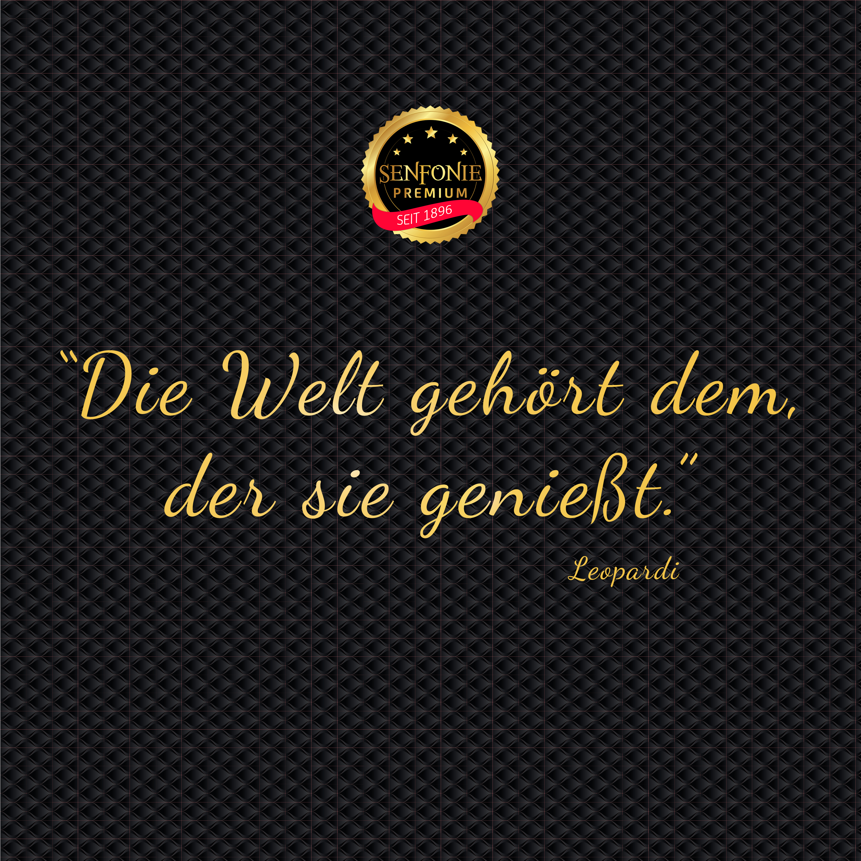 spruch die welt gehoert dem, der sie geniesst