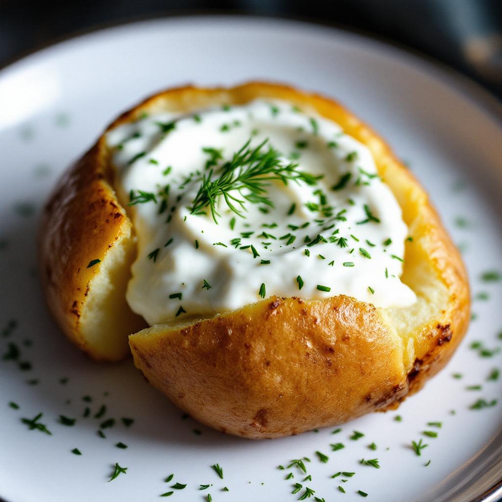 folienkartoffel mit quark und dill folienkartoffel mit quark und dill
