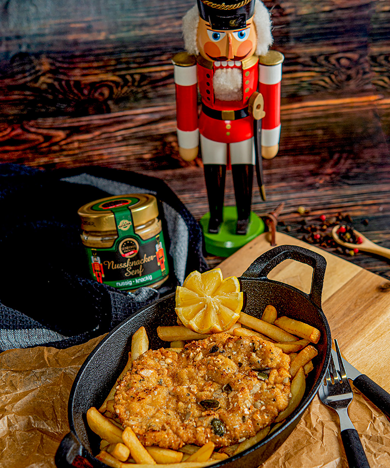 schnitzel mit nussknacker senf schnittel mit nussknacker senf
