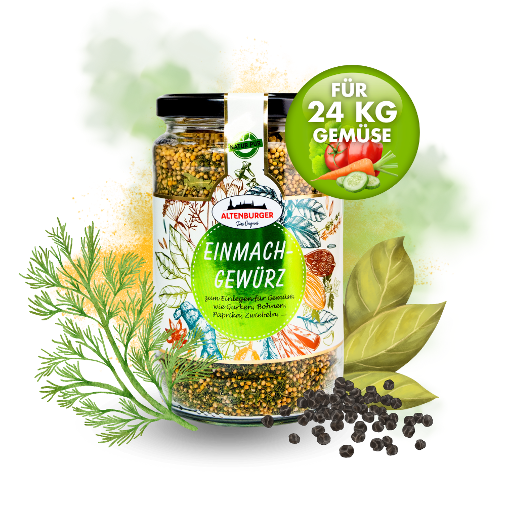 einmachgewürz für 24kg gemüse