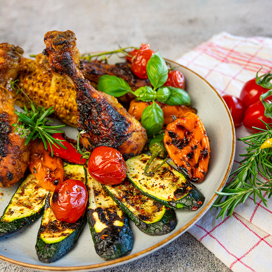 drumsticks mit grillgemuese drumsticks mit grillgemuese
