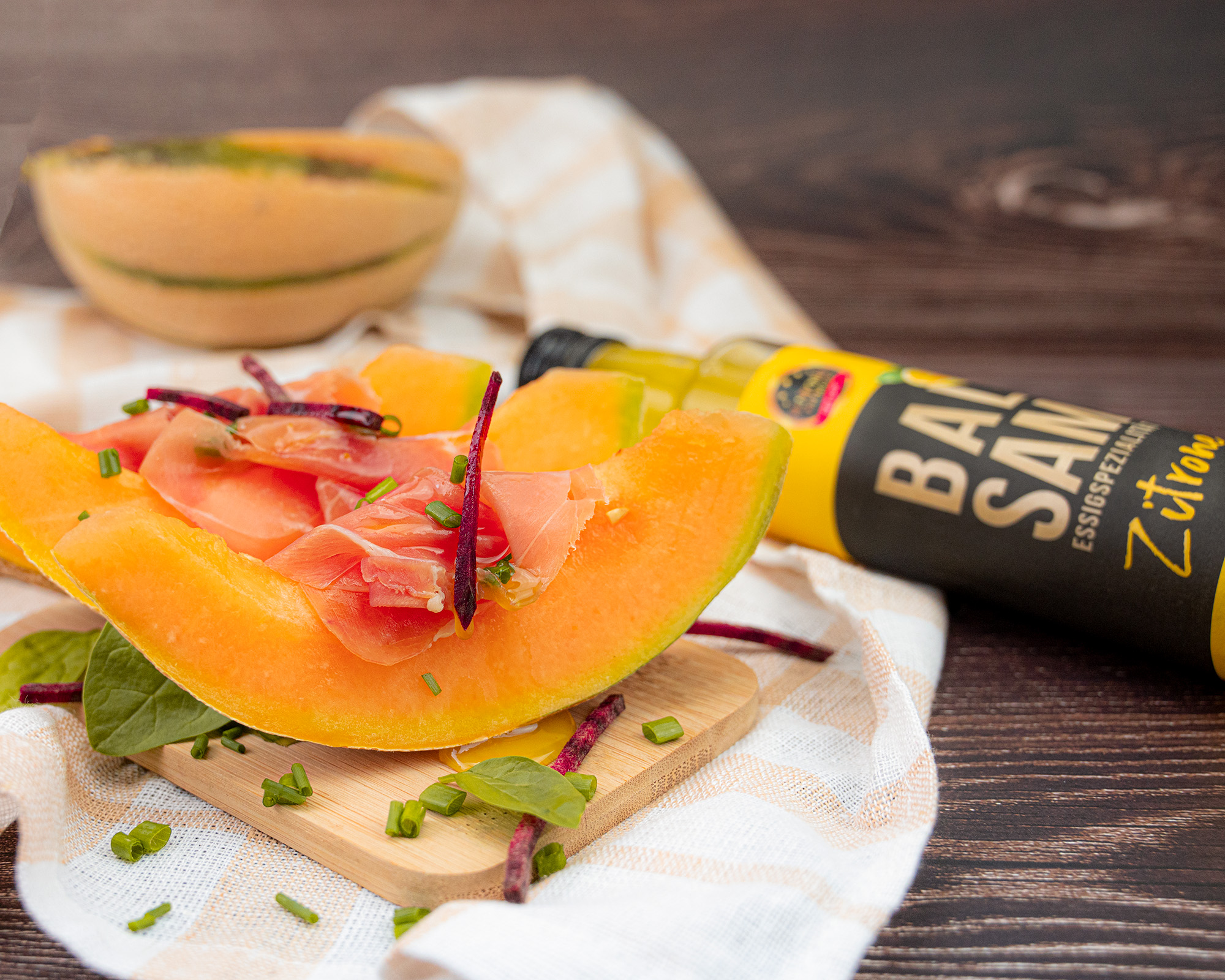 Fruchtiger Balsam mit Zitrone für Obst, Antipasti, Gemüse und Dressing