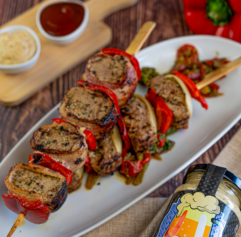 schaschlik mit bier senf