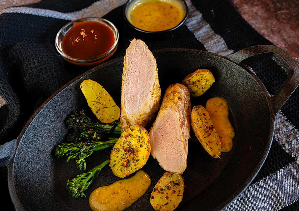 schweinefilet mit senf und sauce schweinefilet mit senf und sauce