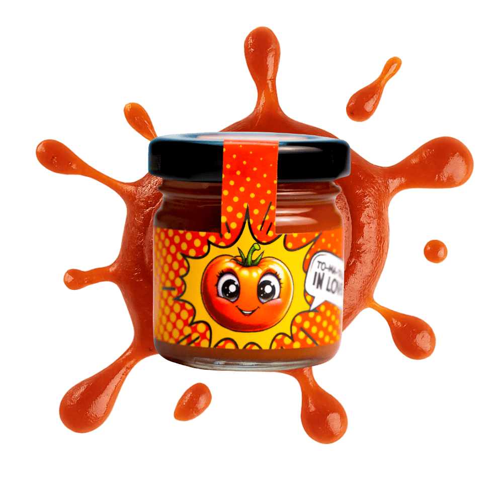 Tomaten Ketchup Mini Glas