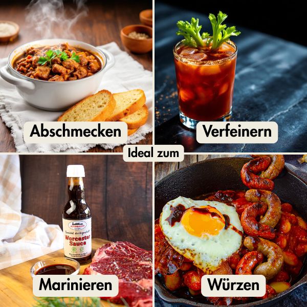 info verwendung worcester sauce marinieren, abschmecken, würzen und verfeinern info verwendung worcester sauce