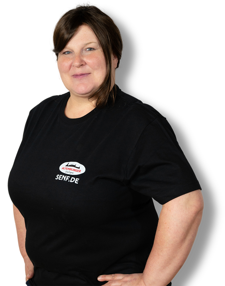 Person verkäuferin senfladen