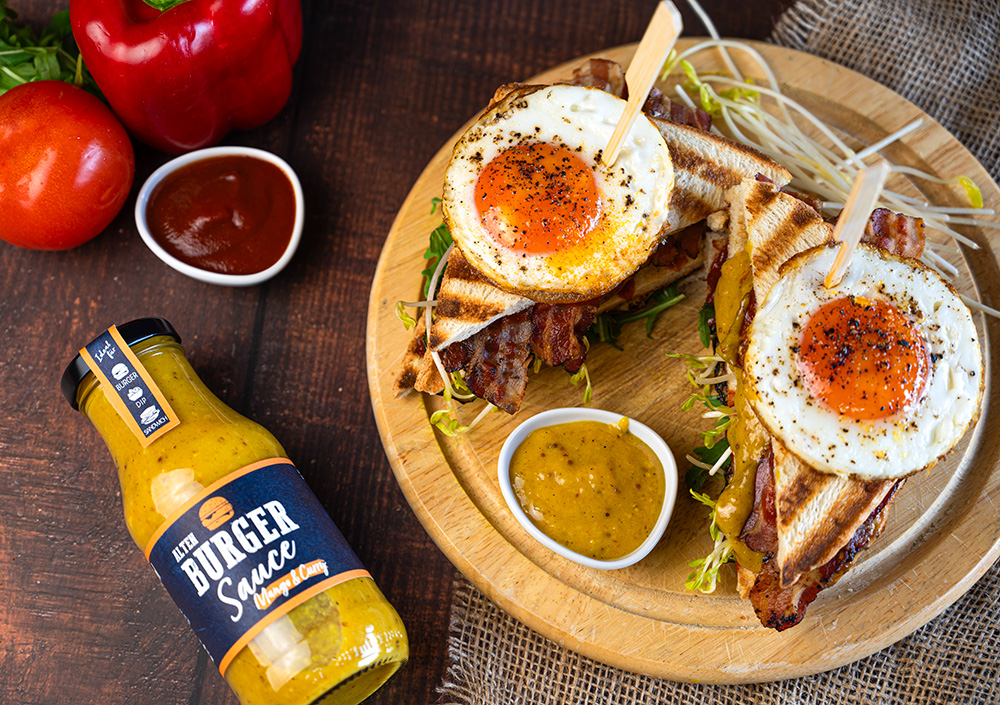 mango curry burger sauce mit gegrilltem sandwich mango curry burgersauce mit gegrilltem sandwich