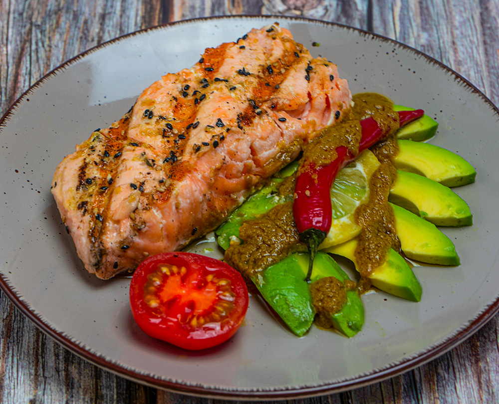 lachs mit avocado Lachsfilet aus dem Backofen
