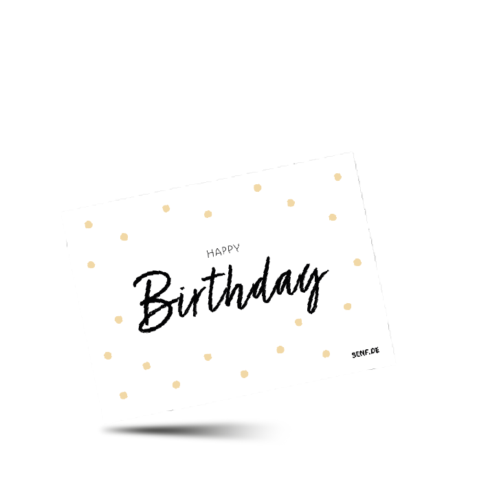 postkarte happy birthday