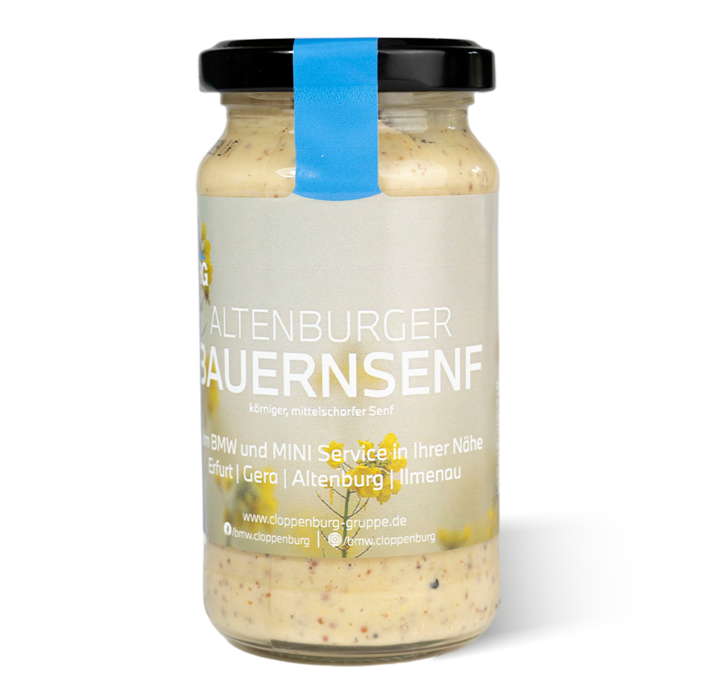 Deko cloppenburger senf eigenes etikett