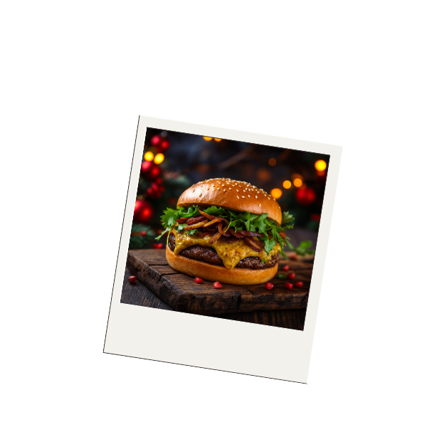 deko: burger mit senf