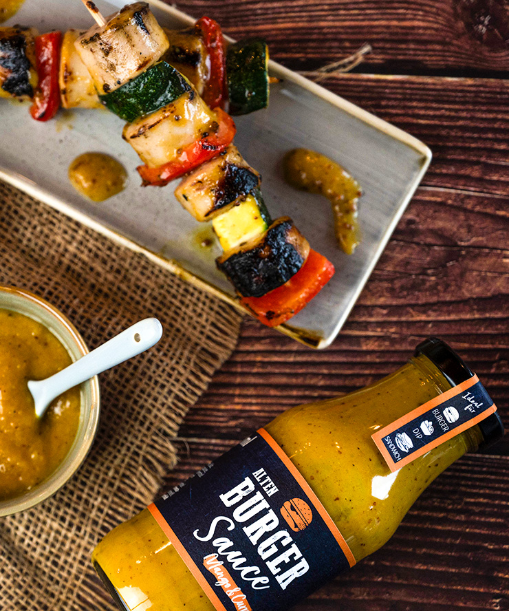 grillsauce mango curry mit bratwurst spiess burger sauce mango curry und bratwurst spiess
