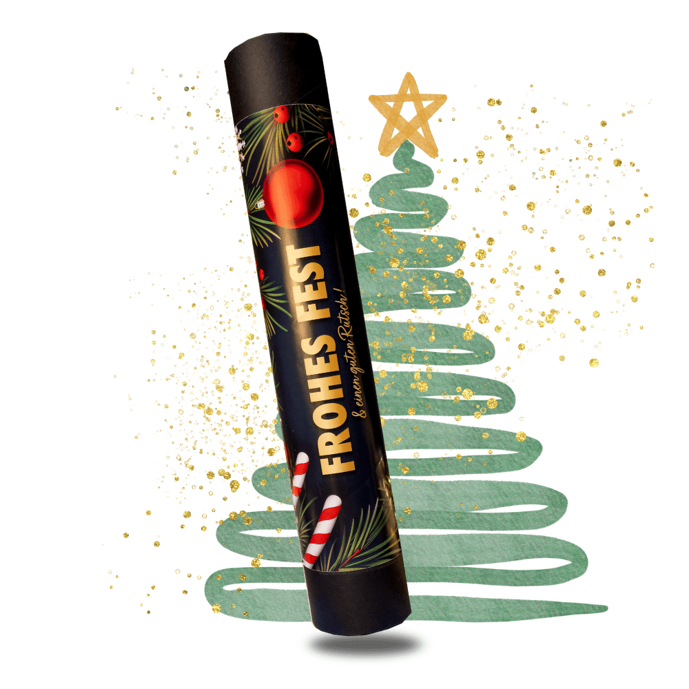 Geschenkrolle "Frohes Fest" - leer