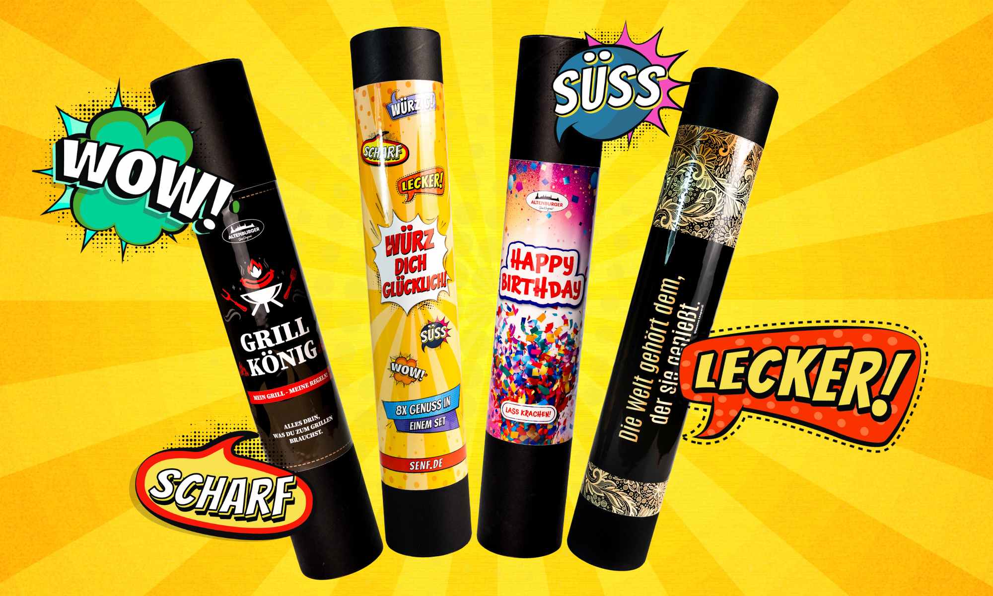 Info: Entdecke unsere originellen Geschenkrollen