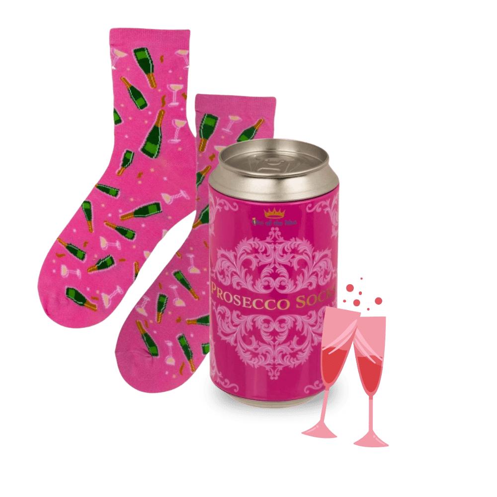 Prosecco-Socken in der Dose