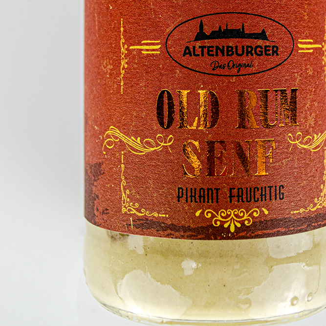 Old Rum Senf - Detailaufnahme