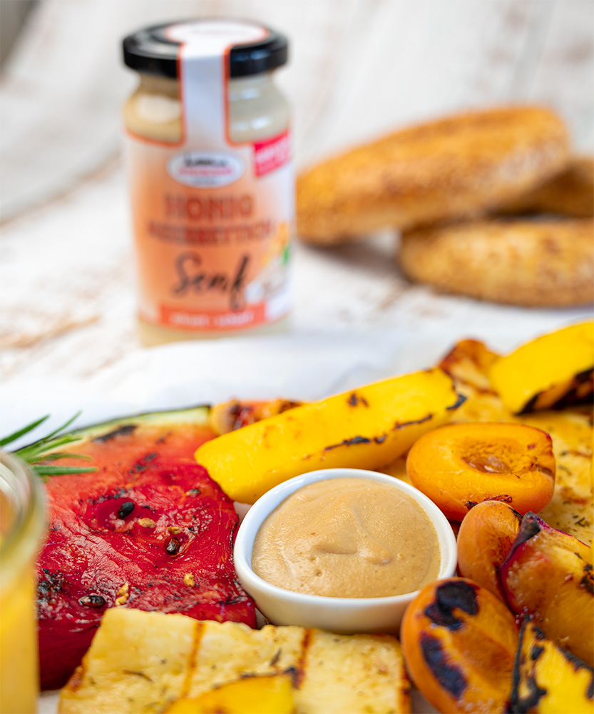 honig meerrettich senf mit grillobst honig meerrettich senf mit grillobst