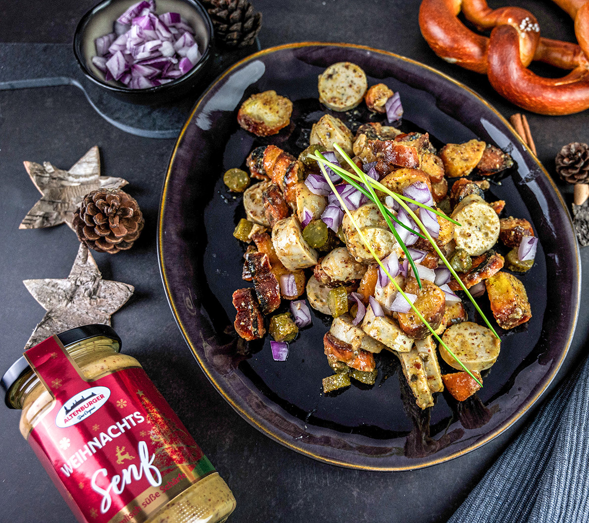 weißwurstssalat mit weihnachtssenf weißwurstsalat mit weihnachtssenf