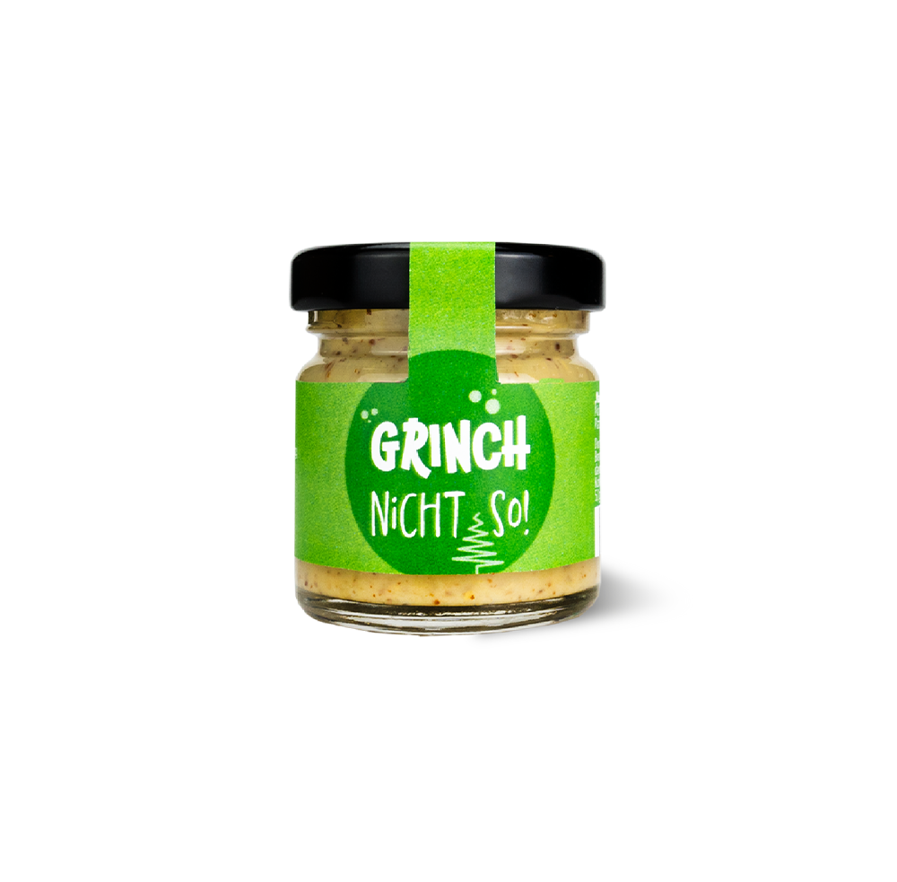 "Grinch nicht so" Senf Mini Glas "Grinch nicht so" Senf Mini Glas