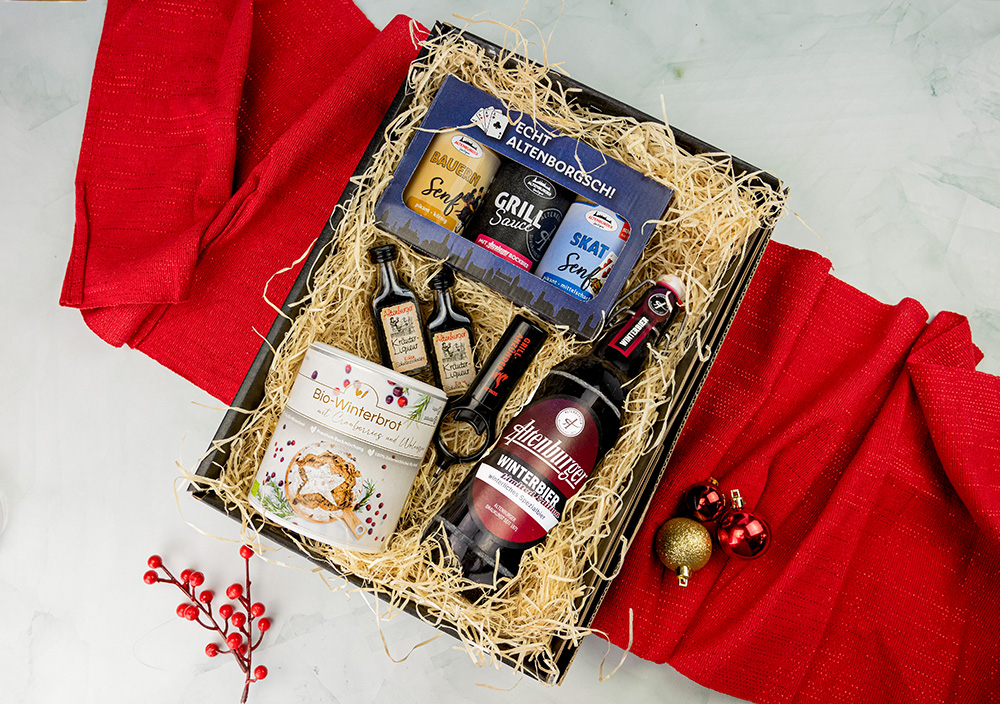 weihnachtsgeschenk mit bier und brotmischung weihnachtsgeschenk mit bier und brotmischung