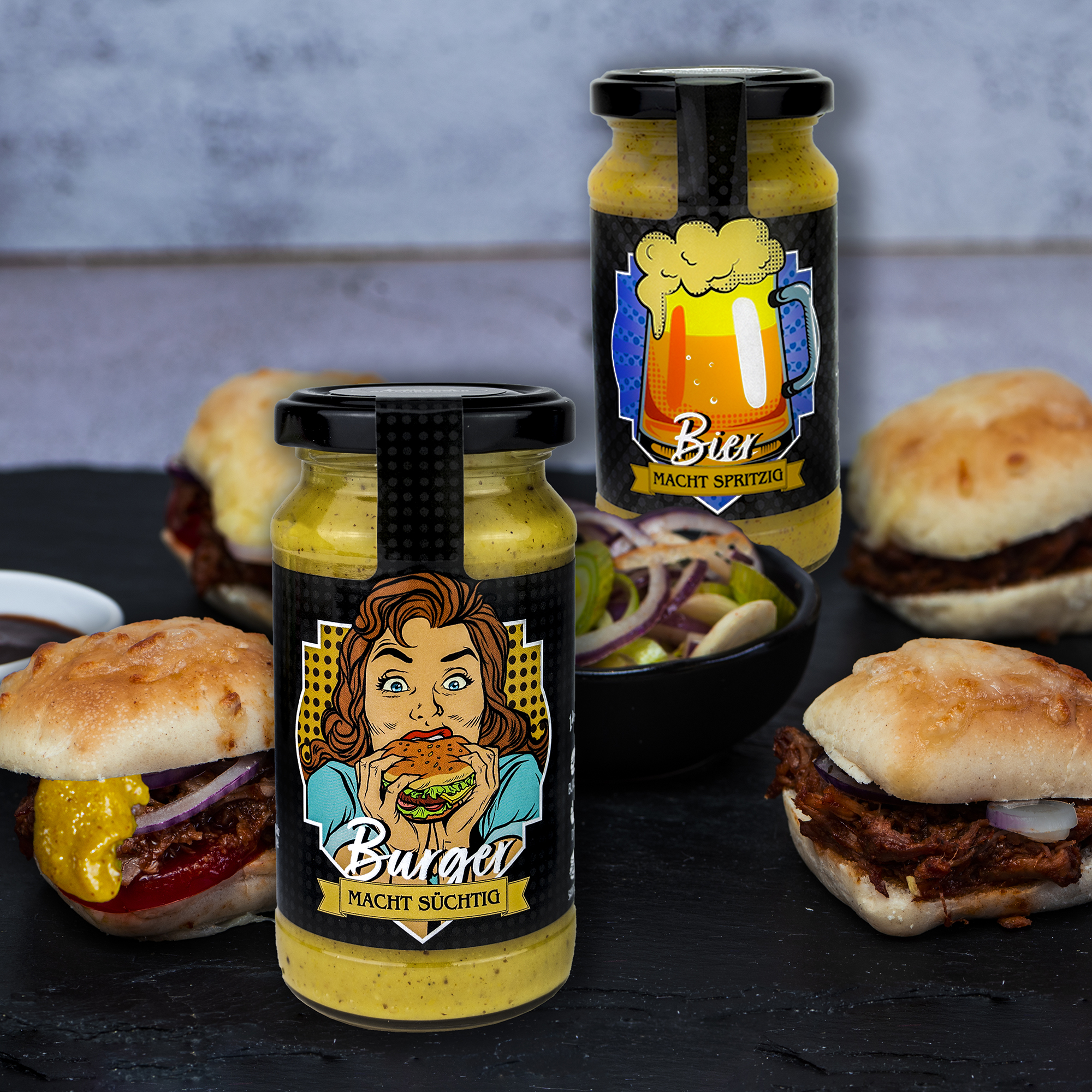 Burger Sauce "Macht süchtig" für Homemade Burger, Dips, Sandwich und Hot Dogs.