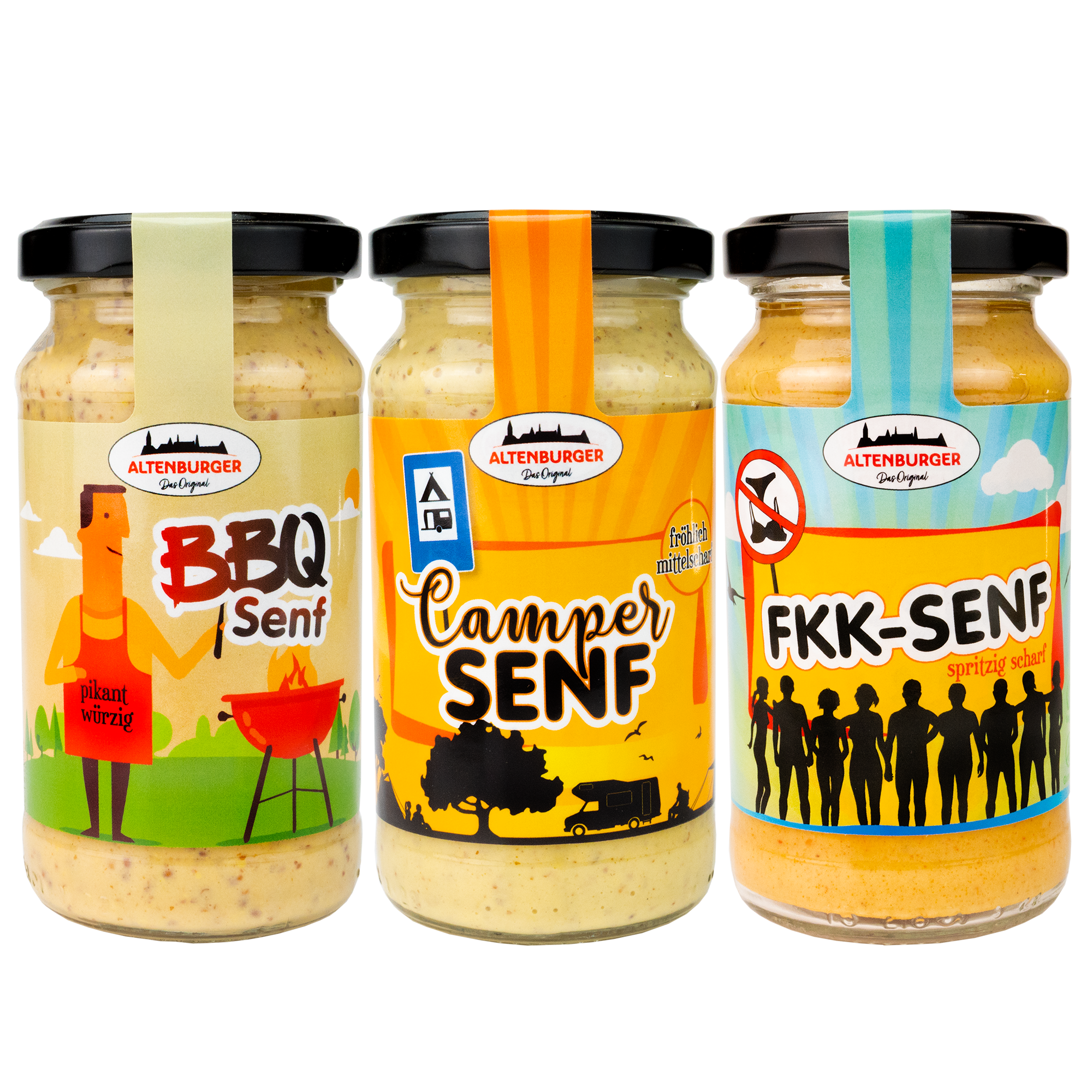 FKK Senf, BBQ Senf und Camper Senf